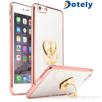 TPU Bumper Case Cover with Ring Holder Kickstand